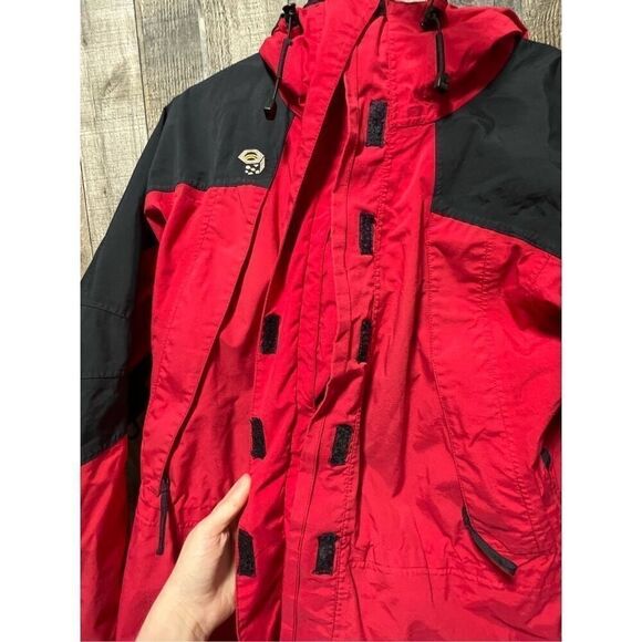 Mountain Hardwear Conduit Red and Black Coat Jacket Sz 12 - Picture 5 of 8